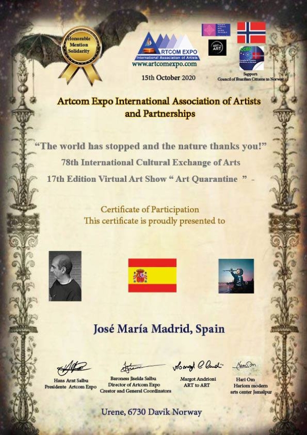 ARTCOM EXPO INTERNATIONAL ASSOCIATION OF ARTISTS AND PARTNERSHIPS 19 octubre, 2020